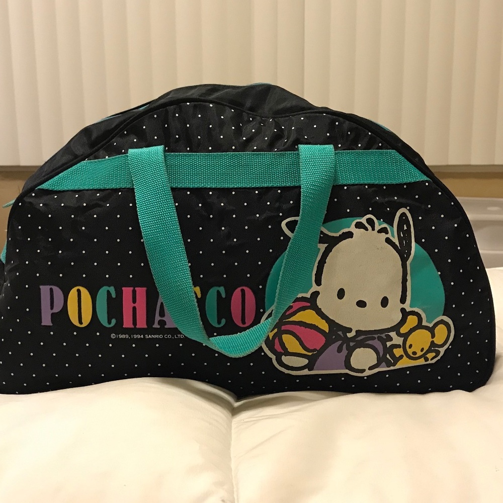 SANRIO Pochacco 1994 Duffel Bag, Zipper